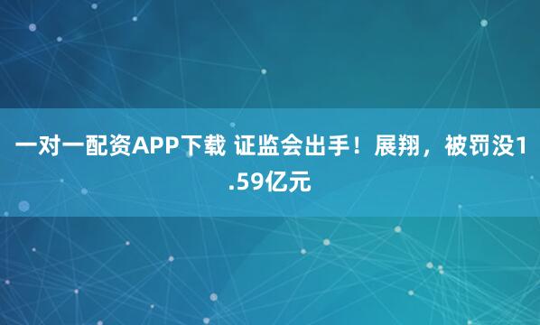 一对一配资APP下载 证监会出手！展翔，被罚没1.59亿元